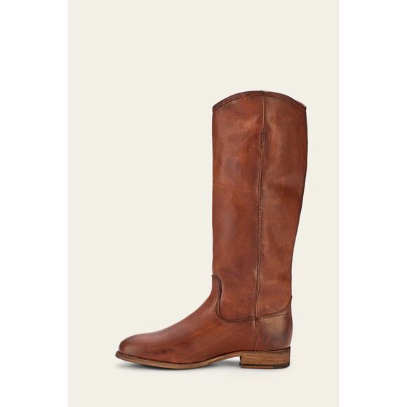 EUC WORN ONCE Frye Women's Melissa Button Riding Boots in Cognac Brown Size 6 - Picture 4 of 15